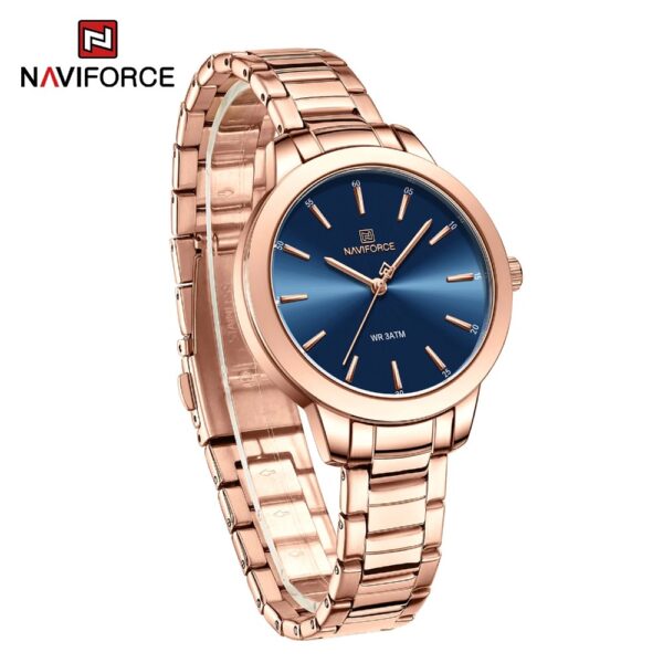 NAVIFORCE NF 5025 Women's  Watch Stainless Steel - Rose gold Blue