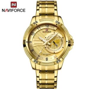 NAVIFORCE NF 9206 Men's Business Luxury Watch Stainless Steel - Gold Gold