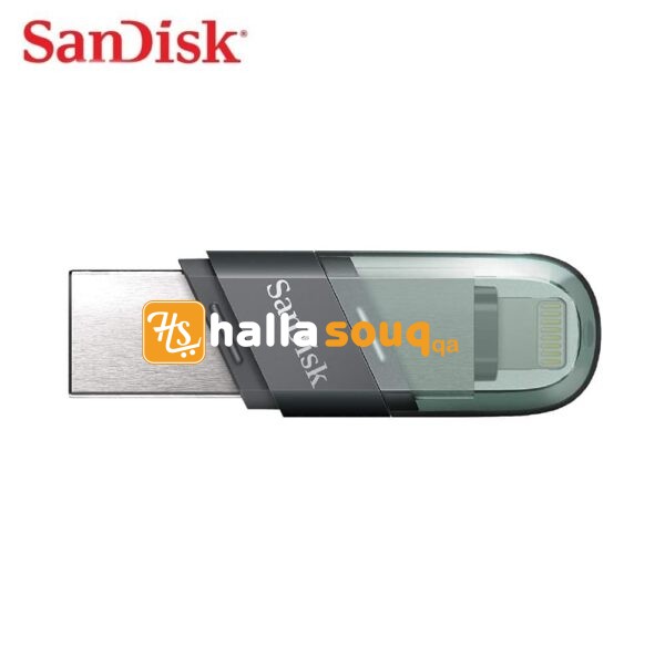 SanDisk 256GB iXpand 2-in-1 Flash Drive Flip