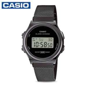 Casio A171WEMB-1ADF Unisex Vintage Series Mesh Strap Digital Watch