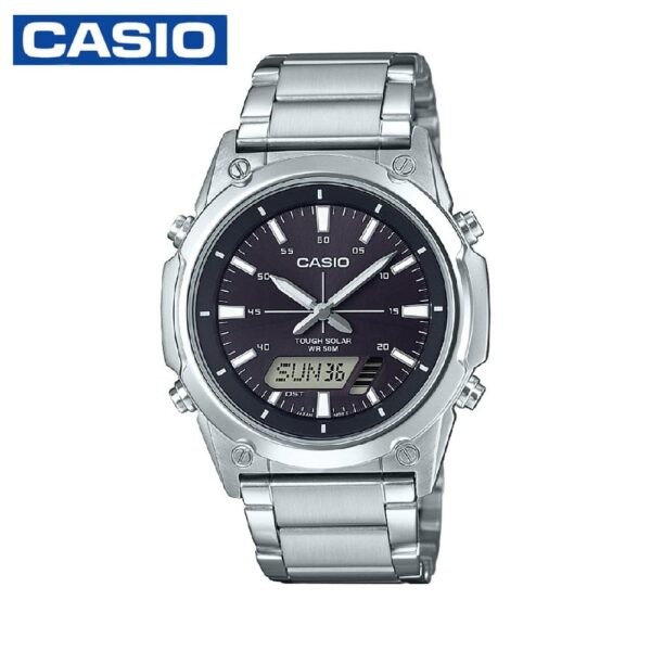 Casio AMW-S820D-1AVDF Enticer Men's Analog Digital Stainless Steel Watch