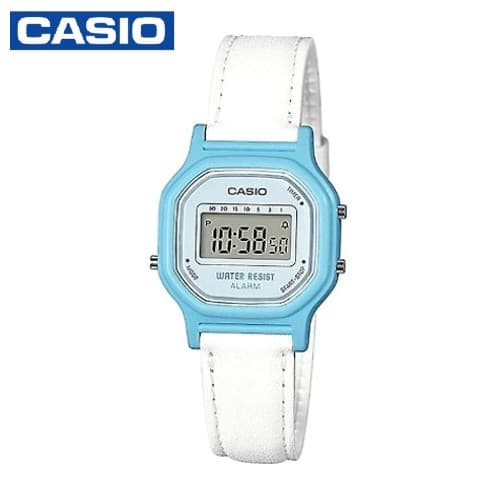 Casio LA-11WL-2ADF Girls Blue Digital Leather Band Watch