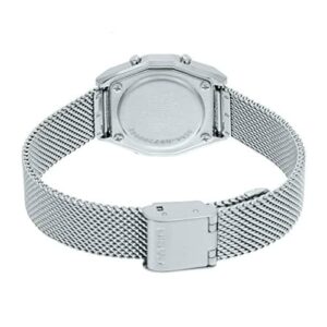 Casio LA690WEM-7DF Womens Digital Stainless Steel Mesh Band Watch - Silver