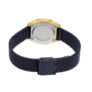 Casio LA690WEMB-1BDF Unisex Digital Stainless Steel Mesh Band Watch - Black