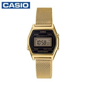 Casio LA690WEMY-1DF Women's Vintage Series Youth Gold Tone Mesh Band Watch
