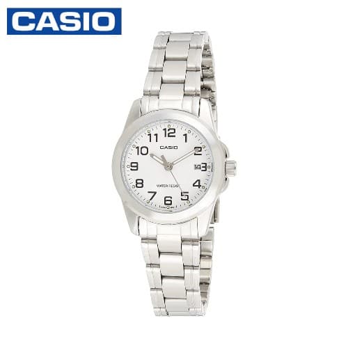 Casio LTP-1215A-7B2DF Women's Analog Stainless Steel Wrist Watch - Silver