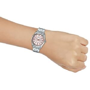 Casio LTP-1335D-4AVDF Enticer Ladies Analog Stainless Steel Watch - Silver
