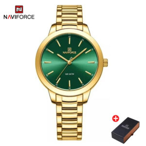NAVIFORCE NF 5025 Women's  Watch Stainless Steel - Gold Green
