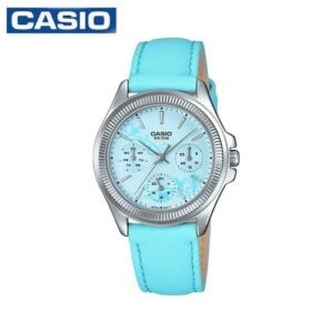 Casio LTP-2088L-2AVDF Multi Hands Ladies Leather Strap Watch - Blue