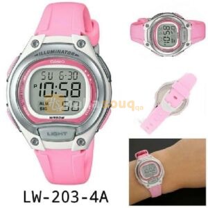 Casio LW-203-4AVDF Womens Dual Time Sports Watch - Pink