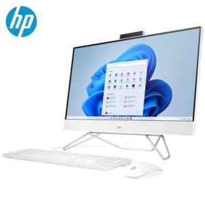 HP All-in-One 24-cb1008ne PC (6J7F2EA) 23.8 Inch Full HD Touch Screen Display, Intel Core i5-1235U Processor, 8GB RAM, 512GB SSD, NVIDIA® GeForce® MX450, Windows 11– Starry White