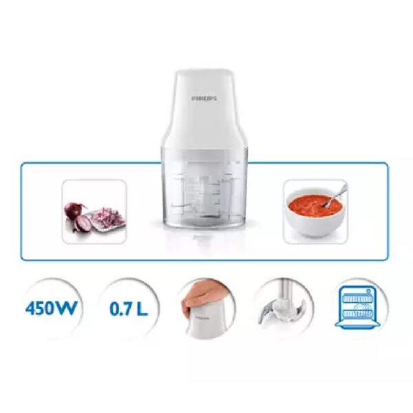 Philips HR1393/01 450W Daily Collection Chopper - White