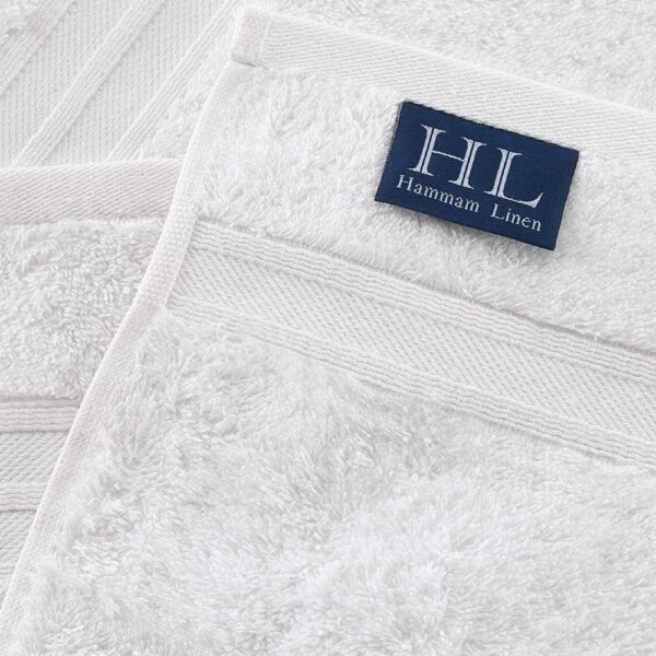 Hand Towels White, 1 dozen - 30 x 30 Pakistan Cotton Premium Quality Soft and Absorbent Small Towels for Bathroom