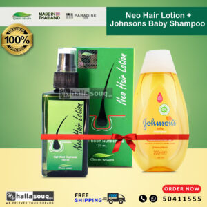 Neo Hair Lotion and Johnson's Baby Shampoo Original Made in Thailand
