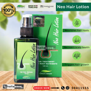 Neo Hair Lotion and Derma Roller and Johnson's Baby Shampoo Original Made in Thailand