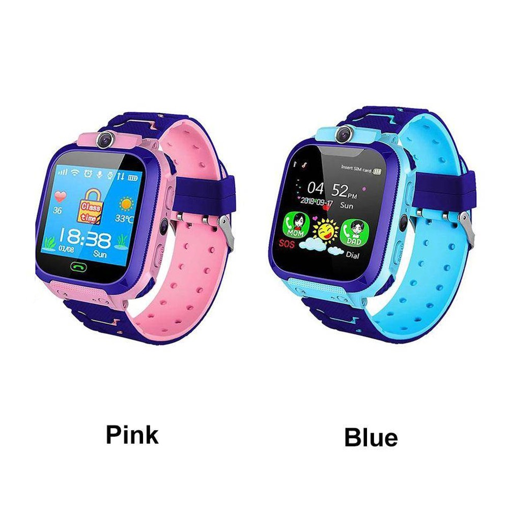 Q12 kids Smart Watch for Kids Waterproof Smartwatches with Tracker HD Touch Screen for 3-12 Boys and Girls -Pink