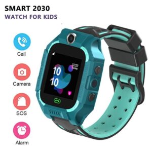 Smart 2030 Q19 Watch for Kids Smartwatches with Tracker  for 3-12 Boys and Girls - Cyan Blue