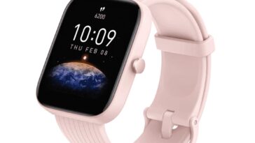 Amazfit Bip 3 pro Smart Watch - Pink