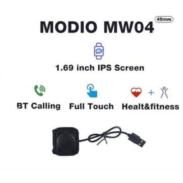 Modio MW 04 Smart Watch - Black