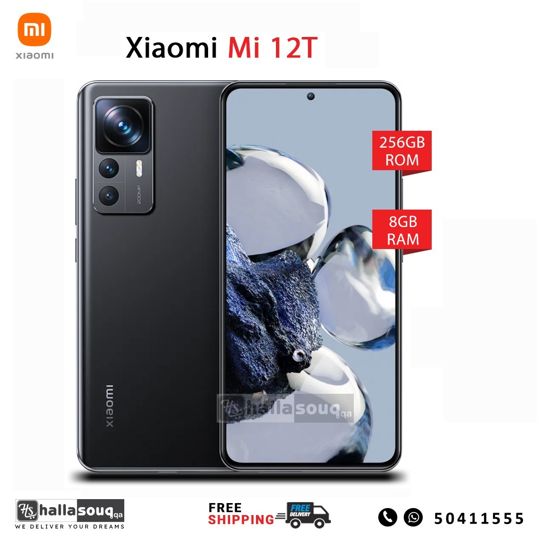 Xiaomi Mi 12T (8GB RAM, 256GB Storage) - Black