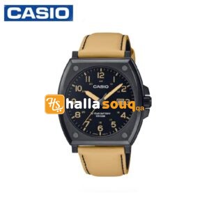 Casio MTP-E715L-5AVDF Mens Casual Leather Strap Watch - Beige