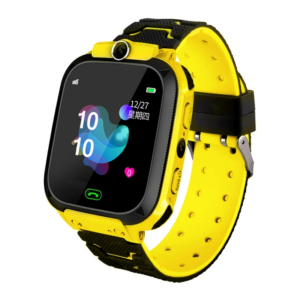 Atouch Q5 kids Smart Watch for Kids with Tracker HD Touch Screen for 3-12 Boys and Girls - Yellow
