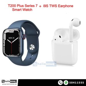 T200 Plus Smart Watch Series 7 and i9S TWS Earphone
