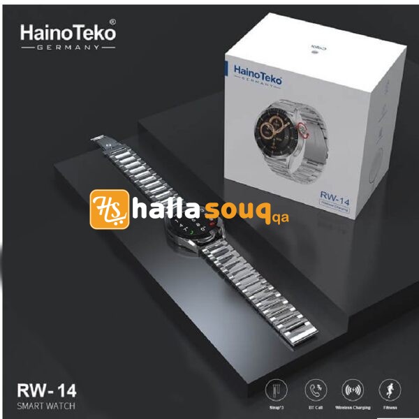 Haino Teko RW-14 Fitness Smart Watch With 3 Straps 46mm - Silver