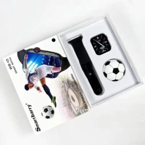 Smartbarry WB-10 Smart Watch with Football TWS Earphone - Black