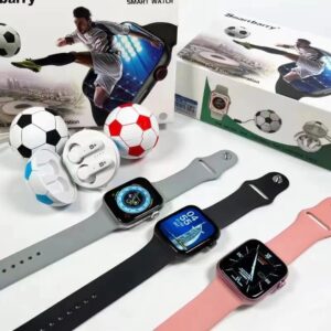 Smartbarry WB-10 Smart Watch with Football TWS Earphone - Black