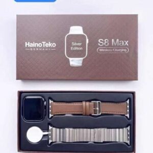 Haino Teko S8 Max Silver Edition Smart Watch Two Straps In One