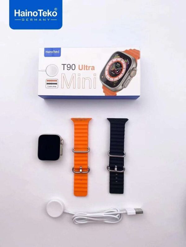 Haino Teko T90 Ultra Mini SmartWatch, With 2 Strap