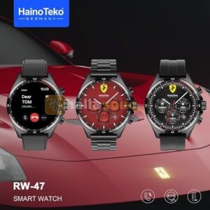 Haino Teko RW-47 with 3 Bands Smartwatch limited edition- Black