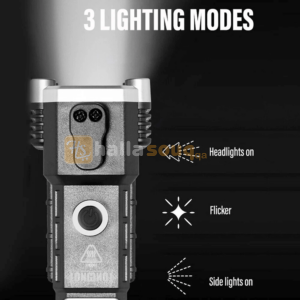 Generic 4 in 1 USB Rechargeable Multi-Function LED 3W Flashlight