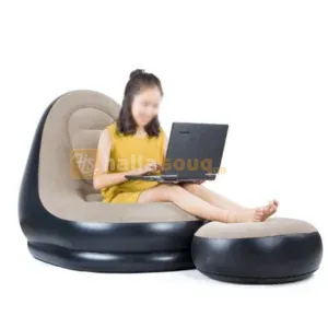 Inflatable Focked Lounge Chair With Footrest