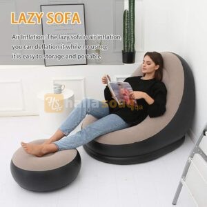 Inflatable Focked Lounge Chair With Footrest