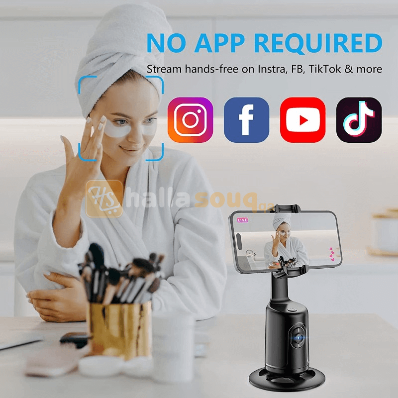 P01 Auto Head Tracking Phone Holder 360° Rotation