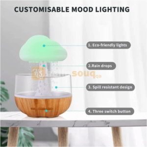 Rain Cloud Air Humidifier Aromatherapy with 7 colors LED