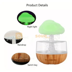 Rain Cloud Air Humidifier Aromatherapy with 7 colors LED