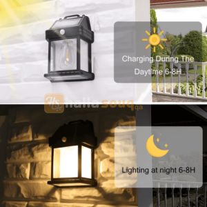 Wall Solar Outdoor Led Bulb - 2 PCS