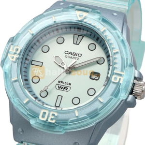 CASIO LRW-200HS-2EVDF Women Analog Watch Transparent Blue Resin Strap