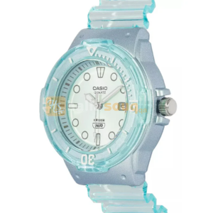 CASIO LRW-200HS-2EVDF Women Analog Watch Transparent Blue Resin Strap