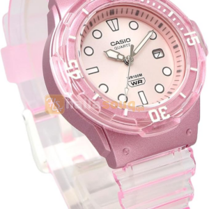 CASIO LRW-200HS-4EVDF Women Analog Watch Transparent Purple Resin Strap