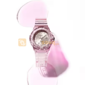 CASIO LRW-200HS-4EVDF Women Analog Watch Transparent Purple Resin Strap