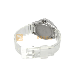 CASIO LRW-200HS-7EVDF Women Analog Watch Transparent White Resin Strap