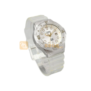 CASIO LRW-200HS-7EVDF Women Analog Watch Transparent White Resin Strap