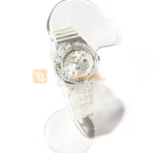 CASIO LRW-200HS-7EVDF Women Analog Watch Transparent White Resin Strap