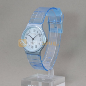 CASIO MQ-24S-2BDF Pop Series Analog Watch With Blue Transparent Strap