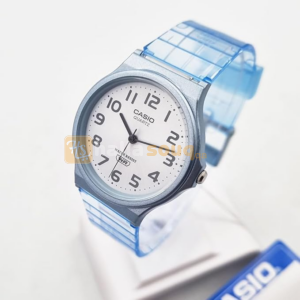 CASIO MQ-24S-2BDF Pop Series Analog Watch With Blue Transparent Strap