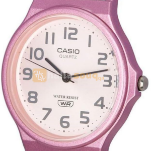 CASIO MQ-24S-4BDF Pop Series Analog Watch With Pink Transparent Strap